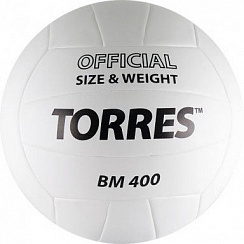 Мяч Torres BM400 р.5 белый-черный